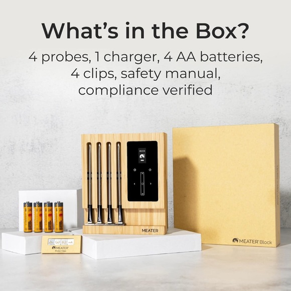 MEATER Block: 4-Probe Premium WiFi Smart Meat Thermometer | for BBQ, Oven, Grill - Picture 9 of 13